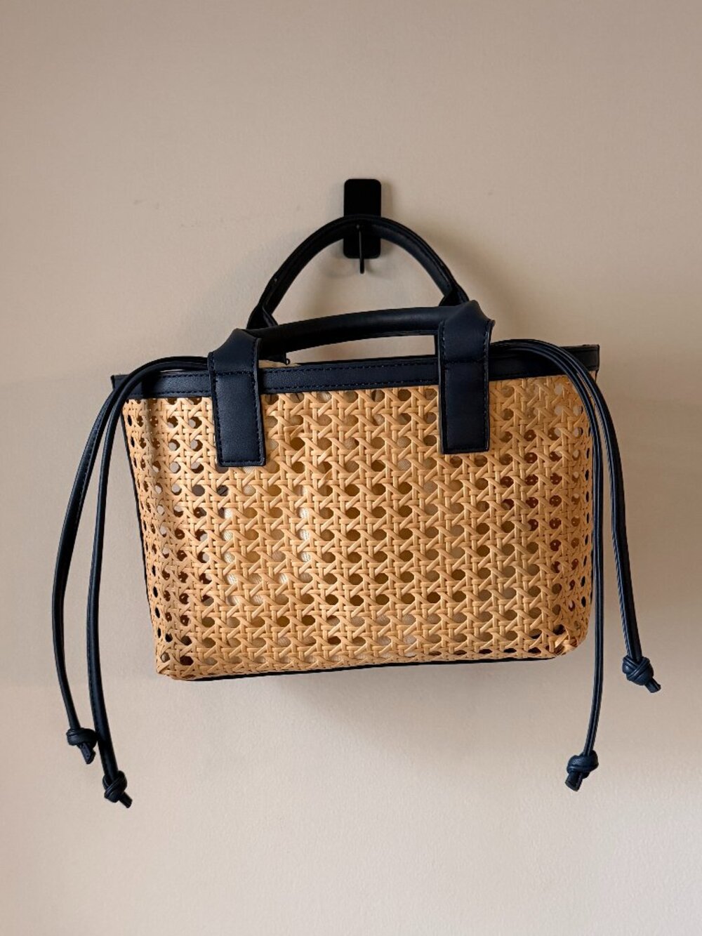 Blue Mercury Ratan Bag with Drawstring Lining